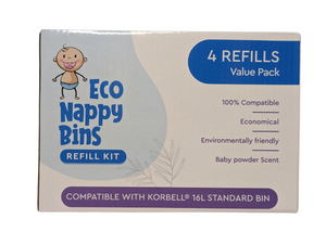 Korbell Compatible Nappy Bin Refill - Standard 16L