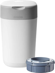 Tommee Tippee Twist & Click Nappy Disposal Bin - Cotton White